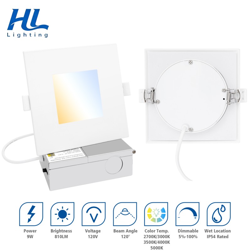 4in Front-Square-Back Round Downlight
